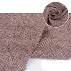 Shinning clothes textiles made hacci spandex polyester 2x2 rib knit fabric