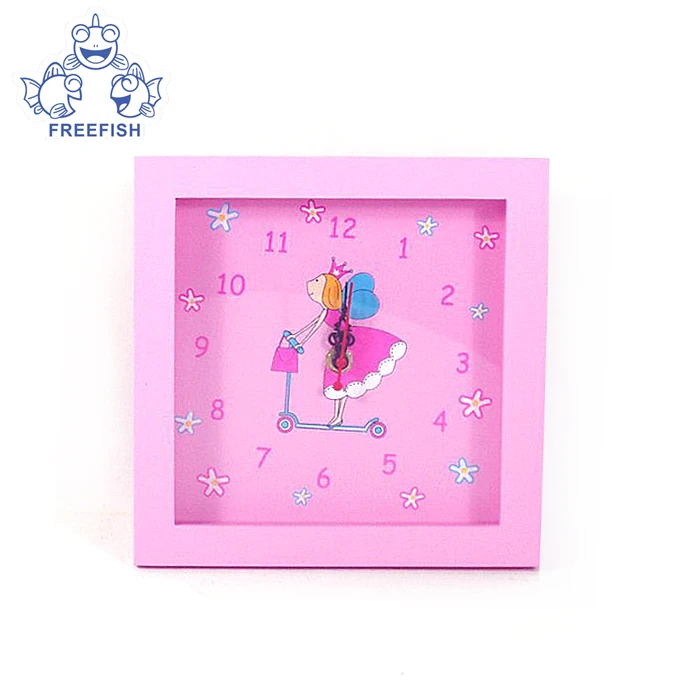 Принцесса деревянные настенные часы Silent Non-ticking настенные часы декоративные для гостиной спальни детские часы