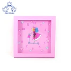 Princess wooden wall clock Silent Non-ticking Wall Clocks Decorative for Living Room Bedrooms Nursery Clock
