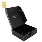 Custom Logo brand printing black Cardboard aircraft paper box case for clothing gift packaging