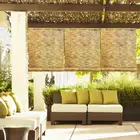 Carbonization Reed Blinds with Brown Cotton Thread Bamboo Salts at Both End