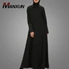 Islamic Clothing Turkish Abaya 2019 Latest Burka Design Long Sleeve Black Muslim Abaya Kaftan Dress Beads Maxi Dress