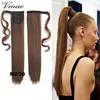 VMAE Straight Synthetic Hair Ponytail Fashion Hair 22 Inch 55cm Long Magic Paste 613 Synthetic Ponytail Hair Extensions