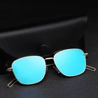 2019 Vintage Retro Oversized Polarized Gold Metal Sun Glasses UV400 Oculos Sunglasses for Men Women