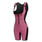 sweat suit sauna body weight loss waist trainer workout neoprene full vest bodysuit shaper belt