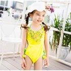 OEM custom top quality one piece cute swimwear for kids girls