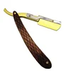 Stainless Steel Single Edge Foldable Blades Holder Safety Straight Razor Knife New Design Matte Black Barber Shaving Razor