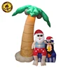 6ft Christmas Decoration Inflatable Santa under Coconut Palm