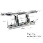 circular hole 316 SS high polished ship dock bollard