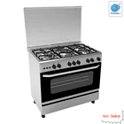 Mirror stainless steel body professional 36 inch Gas Range Cooker 5 Dual-ring Burner