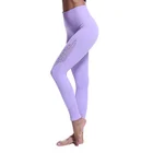 2019 Black Claret High Waist Hip Lift Yoga Pants Seamless Hollow out Mesh Custom Logo Gym Leggings Workout Clothing Women