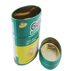 for chewing gum mint easy open lid oval egg shaped color custom tin candy can