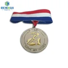 Design wholesale custom gold nickel medallion high polish blank sport award medal