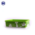 Dry fruit sweet snack China moon cake plastic PP in mold labeling food grade IML square packaging box