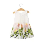 Latest Design Summer Embrothered Cute Kids Clothing Dress Casual Baby Girl Dress