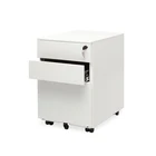 Good quality office furniture storage equipment workstation mobile steel 3 drawer movable filling cabinet with 4 casters