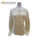 Coat 100% Pure Cashmere Hand Knit Women Cardigan Elegant Coat