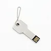 Metal custom logo white key shape stick flash usb, low price special 8gb minions