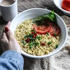 TaiYuanMei Hot selling Restaurants Ramen Bowls Wholesale White bowl Custom Melamine soup Plastic noodle bowls