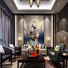wall decorative art glass decor painting high sail