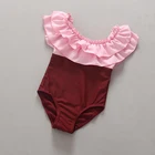 Red color Toddle Girls One Piece Bathing Suit Custom Rainbow Closet Swimwear Wholesale