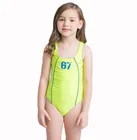 New Fashion Custom Logo Kids Swimsuit One Piece Lovely Girls Bikini Kids Children Swimwear
