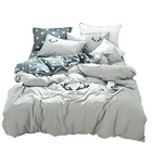 100% cotton quilt set star pattern king size bedding set for home