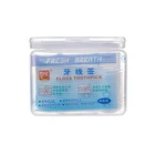 Wholesale Oral Care Plastic Toothpicks Floss Picks Dental Floss with clear cases