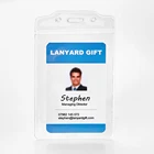 Clear Plastic Resealable Waterproof Soft ID Card Holder