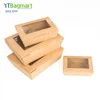 Disposable Food Packaging Lunch Box Container Take Away Kraft Paper Food Box with Window for Food
