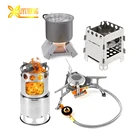 Outdoor hiking kerosene camping mini pellet portable folding windproof cooking foldable backpacking small wood stoves