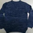 50/50cotton/acrylic custom sweater pullover kids sweater color mixed with convex pattern in 7gg