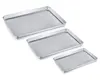 Non-stick Rectangle Bakery Tools Stainless Steel Pizza Biscuit Bread Baking Tray Sheet pan
