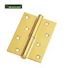 Door 3 Hinge High Quality 3 4 5 Inches Flat Head Brass Door Hinge