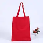 red blue black customized logo cotton shopping bags cotton muslin bags
