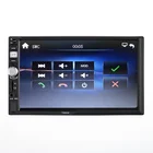 2 Din 7'' inch 7660S HD Touch Screen Rear View Camera Built-in Bluetooth Radio Stereo Car Video MP3 MP5 player