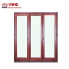 China Suppliers Luxury Solid Wood Internal Sliding Folding Partition Doors