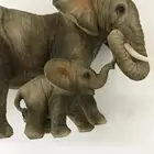 Happy Mother and kids Elephants family Resin Gifts and Crafts figurines, Elephant Indoor and Outdoor Decor
