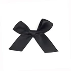Wholesale 5CM Width Black ribbon bows satin ready For Gift Packing
