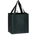 Custom logo printed non woven fabric promotional reusable tote supermarket shopping bag with factory price