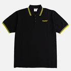 High Quality Custom Pique Black Mens T-shirt Polo Embroidered Logo