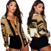 2019 Spring and Autumn new Euramerican women's tops shirt long sleeve leopard print ladies blouses