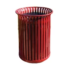Outdoor public stainless steel recycle trash bin