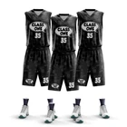Set Jersey Blank Customized Service Dry-quick Fabric Youth Size Basketball Uniform