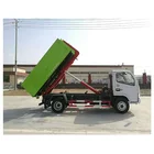 4*2 petit 6 wheeler 4 tonnes collecte des déchets crochet ascenseur camion à ordures bras avec 6CBM fabricant