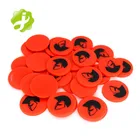 Promotional 25mm blank custom plastic token coins