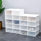 toy storage box foldable Custom foldable transparent plastic stackable clear box collapsible