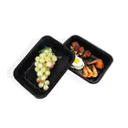 Custom PP packaging plastic disposable frozen and microwave meat packaging tray