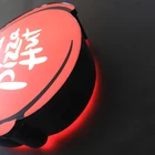 Custom acrylic frontlit double sides outdoor advertising round light box