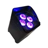 events lighting led par 4*12w RGBWA+UV 6 in 1 IR Wireless battery operated led uplight par lamp for live cocnert